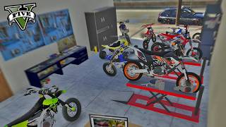 UN GARAGE REMPLI DE MOTOS VOLÉES  GTA V RP MOD [upl. by Nayllij879]