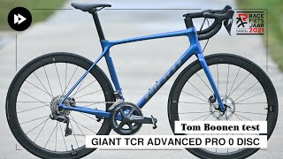 Tom Boonen test Giant TCR Advanced Pro 0 Disc [upl. by Koziara]