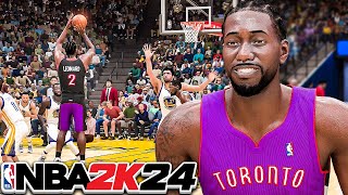 2019 Raptors Kawhi versus the 2017 Warriors in NBA 2K24 Play Now Online [upl. by Timmy]