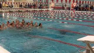 BU Womens Swimming America East Title Celebration [upl. by Castillo]