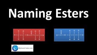 Naming Esters  Carbon Compound  Organic Chemistry IUPAC Naming [upl. by Airpal]