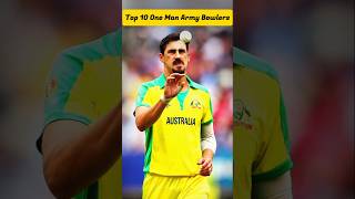 Top 10 One Man Army Bowlers Of Cricket  shorts cricket jaspritbumrah shaheenafridi [upl. by Marinelli983]