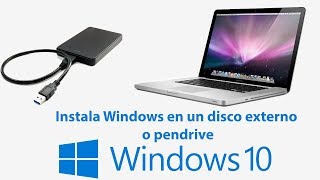 Cómo instalar Windows en un disco duro externo  MAC amp PC [upl. by Ecirtnuahs]