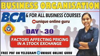 Business Organisation and Management for bca bba bcom in hindi  Day  30  uniqueonlineguru [upl. by Nesnar214]