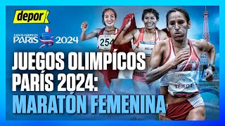 THALIA VALDIVIA PUESTO 18 EN PARÍS 2024  MARATÓN FEMENINA [upl. by Ynaffital]