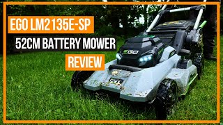 EGO LM2135ESP 52CM SelfPropelled Battery Mower Review [upl. by Yurt]