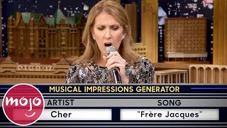 Top 10 Wheel of Musical Impressions on Jimmy Fallon [upl. by Ahsan]