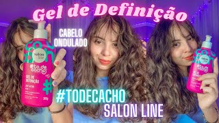 Testei o GEL DE DEFINIÇÃO todecacho SALON LINE  Evelyn ✨ [upl. by Einnaej]