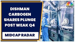 Dishman Carbogen Amcis Declines 10 After Q4 Loss Widens  Midcap Radar  CNBC TV18 [upl. by Neala]