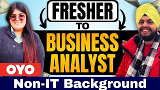 👦 Fresher To Business Analyst 💼 In OYO  Non IT Background 🔥  Podcasts [upl. by Caldeira]