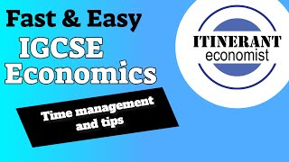 IGCSE Economics 0455  Time management and tips for paper 2 [upl. by Nylevol]