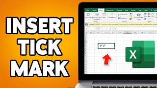 How To Insert Tick Mark On Excel 2024  Type Check Mark Symbol In Excel [upl. by Airal]