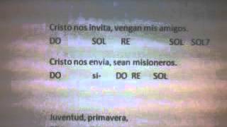 ACORDES DEL HIMNO JMJ RIO DE JANEIRO  ESPERANZA DE AMANECER [upl. by Hun104]