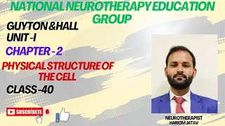 Class 40 Guyton ampHall Unit I Chapter 2 Physical Structure of the Cell [upl. by Vladi]