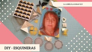 DIY  ESQUINERAS PARA FOTOS [upl. by Esorbma]