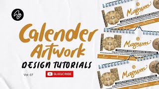 Calendar Artwork Design Tutorials stepbystep [upl. by Sandi]