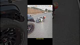 Best Friend ko Thar Se Mar Di Takkar🤬shorts bike rider thar ninja300 aalyanvlogs [upl. by Aslehc341]