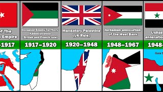 Evolution of Palestines Territory and Flag [upl. by Caesaria]