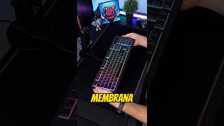 Teclado de MEMBRANA vs Teclado MECANICO pcgamer pcgaming [upl. by Arytahs759]