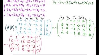 Система линейных уравнений Общее решение Метод Гаусса [upl. by Asilrac]