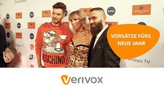 Neujahrsvorsätze  das wünschen sich Promis im neuen Jahr Verivox [upl. by Rentschler650]