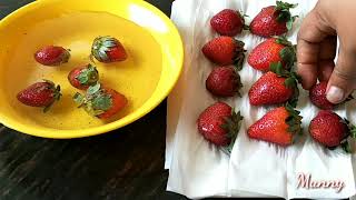 How to keep strawberries fresh longerCleaning your strawberries clean fruits to remove pesticides [upl. by Eibbil]