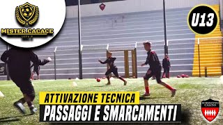 Allenamento alla tecnica individuale nel gioco del calcio la Ricezione [upl. by Egiaf417]