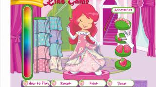 Strawberry Shortcake Dress Up Games Online Free Strawberry Shortcake Berry Fashionable Game KidsGame [upl. by Zenitram]