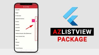 Flutter A To Z ListView  An Alphabetical Scroll List [upl. by Mundt568]