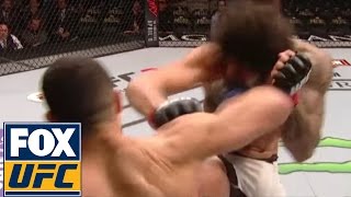 UFC fighter learns painful instant karma lesson after cheap shot in UFC 196 [upl. by Landa]