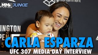 Carla Esparza Firm on Retirement Decision at Final Career Media Day  UFC 307 [upl. by Kurys815]