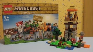 Лего майнкрафт Верстак 21116сборка №1 LEGO Minecraft Crafting Box 8 in 1 21116 518 деталей [upl. by Attezi]