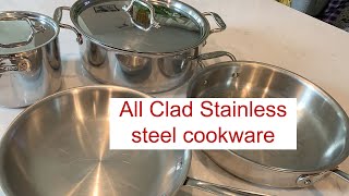 AllClad Stainless7pc Cookware Set  The benefits of Steel cookware English subtitles [upl. by Eimmis]