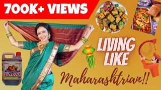 Living Like Maharashtrian For 24 Hours  Most Awaited Challenge  English Subtitles [upl. by Ellives]