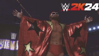 WWE 2K24  quotMacho Manquot Randy Savage Entrance Signature Finisher Victory [upl. by Rothstein]