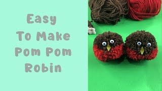 Easy To Make Pom Pom Robin [upl. by Landel]