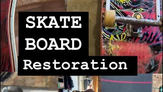 How to Restore A Old Skateboard [upl. by Eyak605]