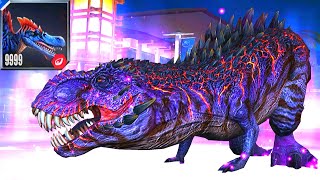 SPINOSAURUS MAX LV 9999  JURASSIC WORLD THE GAME [upl. by Aivartal]