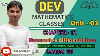 LEIBNITZ THEOREM BASED On QUESTIONSbcastudents differentialcalculusbsc1styear [upl. by Rabka]