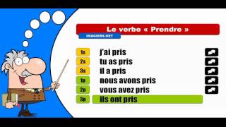 La conjugaison du verbe Prendre  Indicatif Passé composé [upl. by Okemak100]