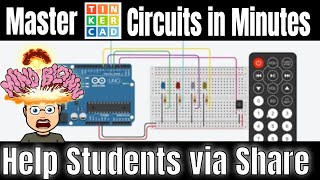 Tinkercad Circuits Teacher Tips  Help Students via Slick Share Skill [upl. by Roots]