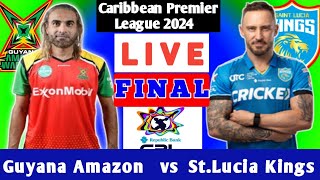 Guyana Amazon Warriors vs St Lucia Kings  GAW vs SLK  FINAL MATCH CPL 2024 I Cricfame [upl. by Norrag]