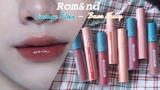 8 MÀU MỚI CỦA ROMAND ZERO VELVET TINT amp JUICY LASTING TINT  NEW COLOR 22 23 24 25  Yeah I’m Lio [upl. by Sanyu699]