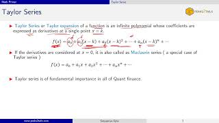 Taylor Series Introduction [upl. by Lim]