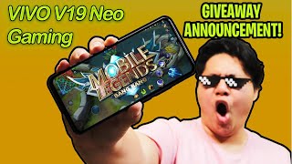 VIVO V19 NEO  DI KO AKALAING MALUPIT DIN TO SA GAMING  GIVEAWAY ANNOUNCEMENT [upl. by Nimzaj]