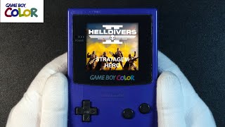 Helldivers 2 Stratagem Hero Stratacombo Nintendo Game Boy Color Handheld Gameplay [upl. by Kiri]