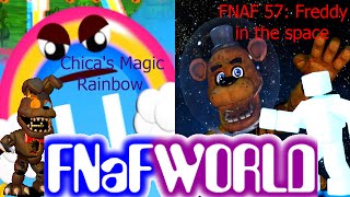 FNAF 57 Freddy in Space e Chicas Magic Rainbow  FNAF WORLD Update 2 Parte 2 [upl. by Ferrigno]