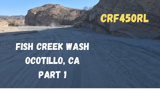 Crf450rl  Fish Creek Sand Wash Part 1 Riding Sweep Behind dreamitautomotive1218 ​⁠ dualsport [upl. by Tterej]