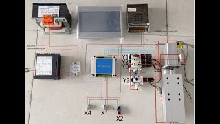 PLC Temperature Controller Touch Screen SSR Electrical Wiring diagram For COF ACF Bonding Machine [upl. by Annahsed]