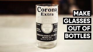 How to make Corona beer bottles into glasses every time NO FIRE [upl. by Halehs787]